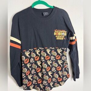 Universal Halloween Long Sleeve Shirt - Black and Orange